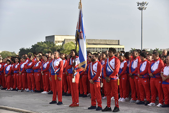 Abanderan delegación cubana a los Juegos Centroamericanos y del Caribe Santo Domingo 2026