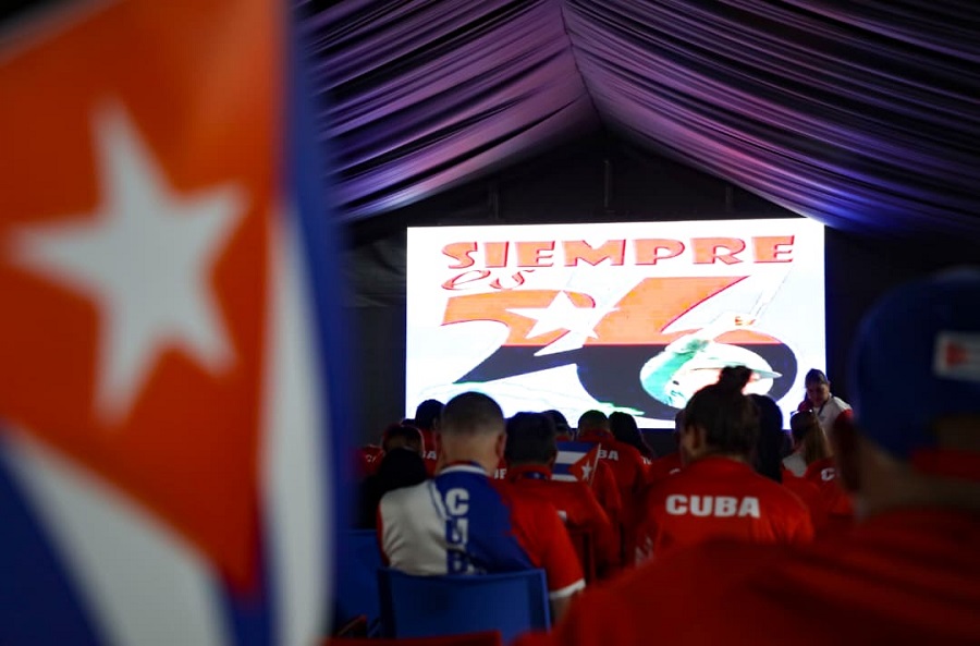 Atletas cubanos en Santo Domingo conmemoran el 26 de Julio
