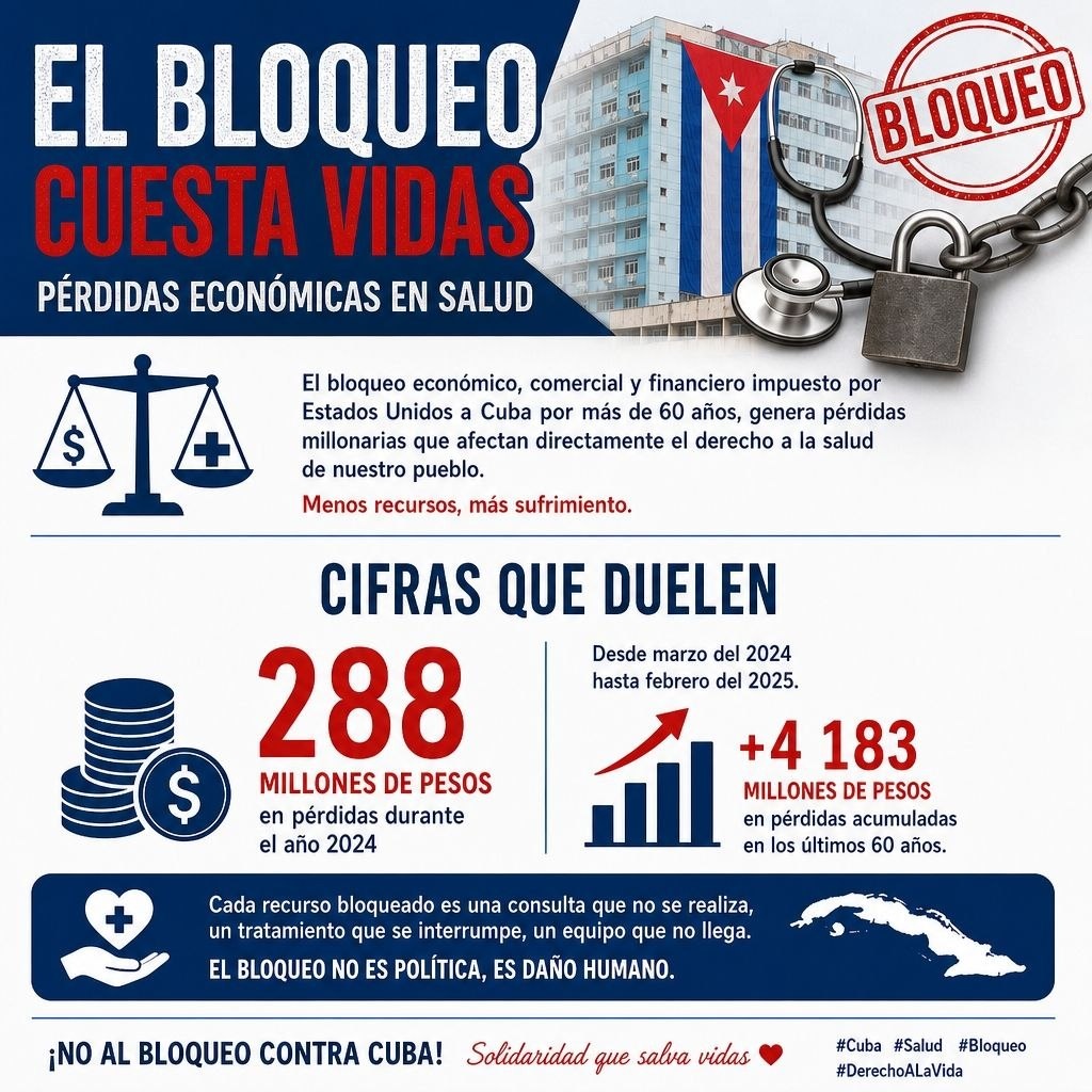 Viceministra de Salud Pública: El bloqueo impacta todos los niveles de atención médica en Cuba