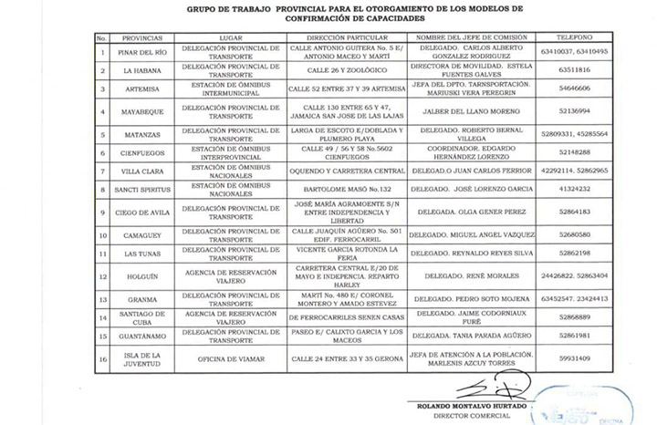 Ministerio de Transporte reajustó servicios nacionales