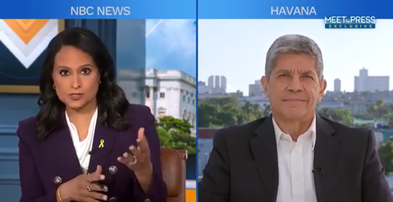 Cossío a Meet the Press: Cuba no aceptaría convertirse en un estado vasallo o un estado dependiente de cualquier otro país