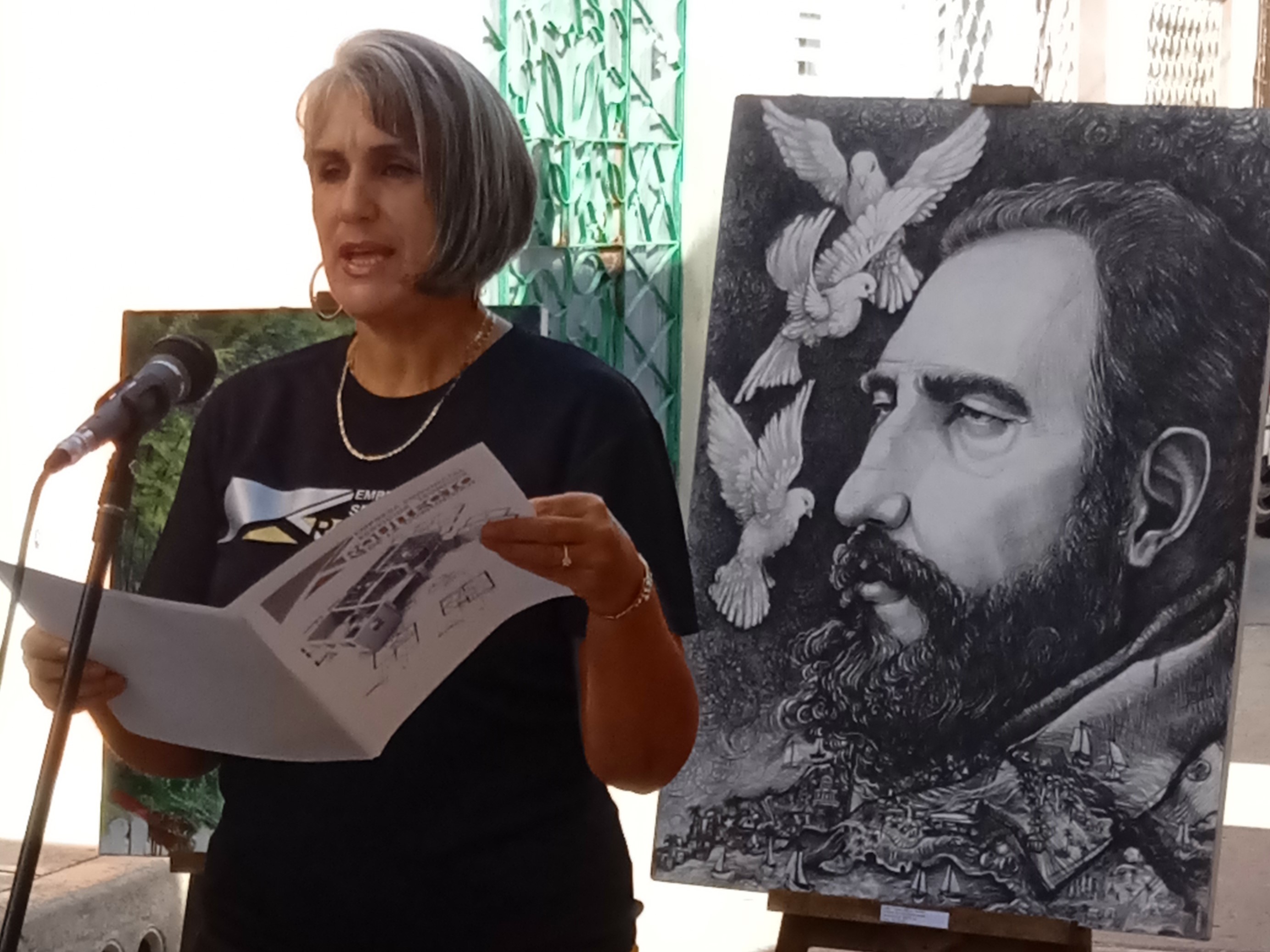 Trabajadores villaclareños al lado de Raúl y la Revolución