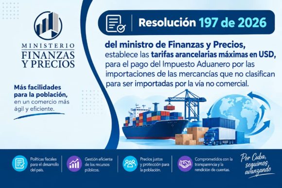 ¿Qué cambia con las importaciones comerciales por vía no comercial en Cuba?: Aranceles y formas de pago