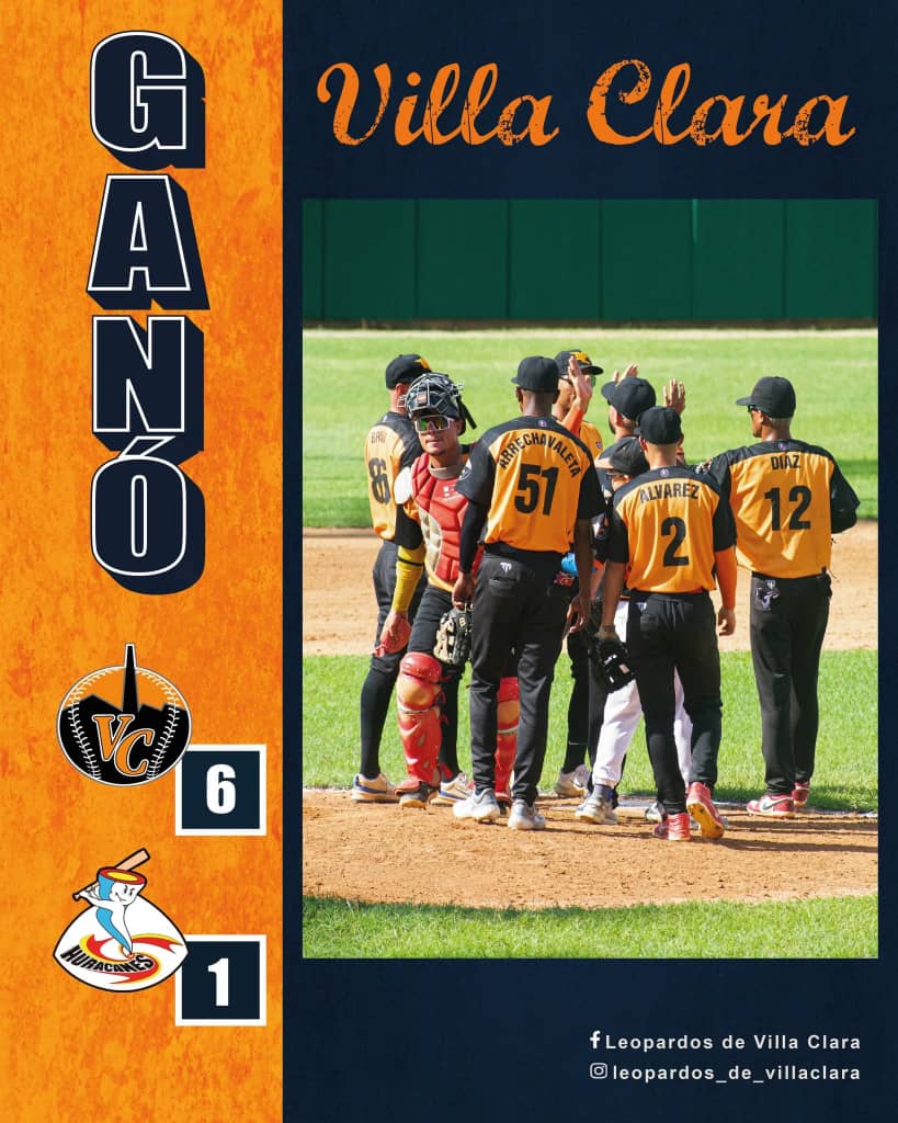 Doble victoria de Villa Clara frente a Mayabeque en la Serie Nacional de Béisbol