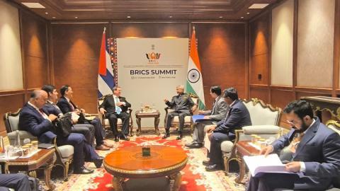 Canciller cubano sostiene reuniones de trabajo durante XVIII Cumbre de los BRICS
