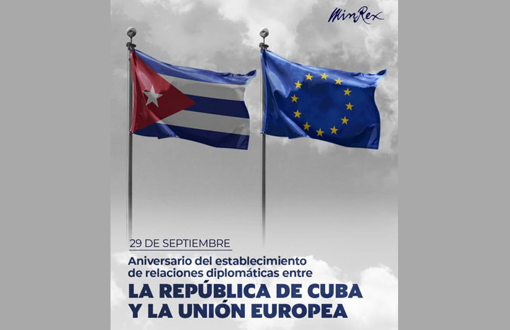 Celebran Cuba y Unión Europea 38 años de relaciones diplomáticas